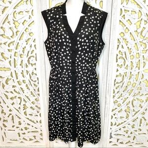 Vintage Robbie Lee Black & White Star Dress